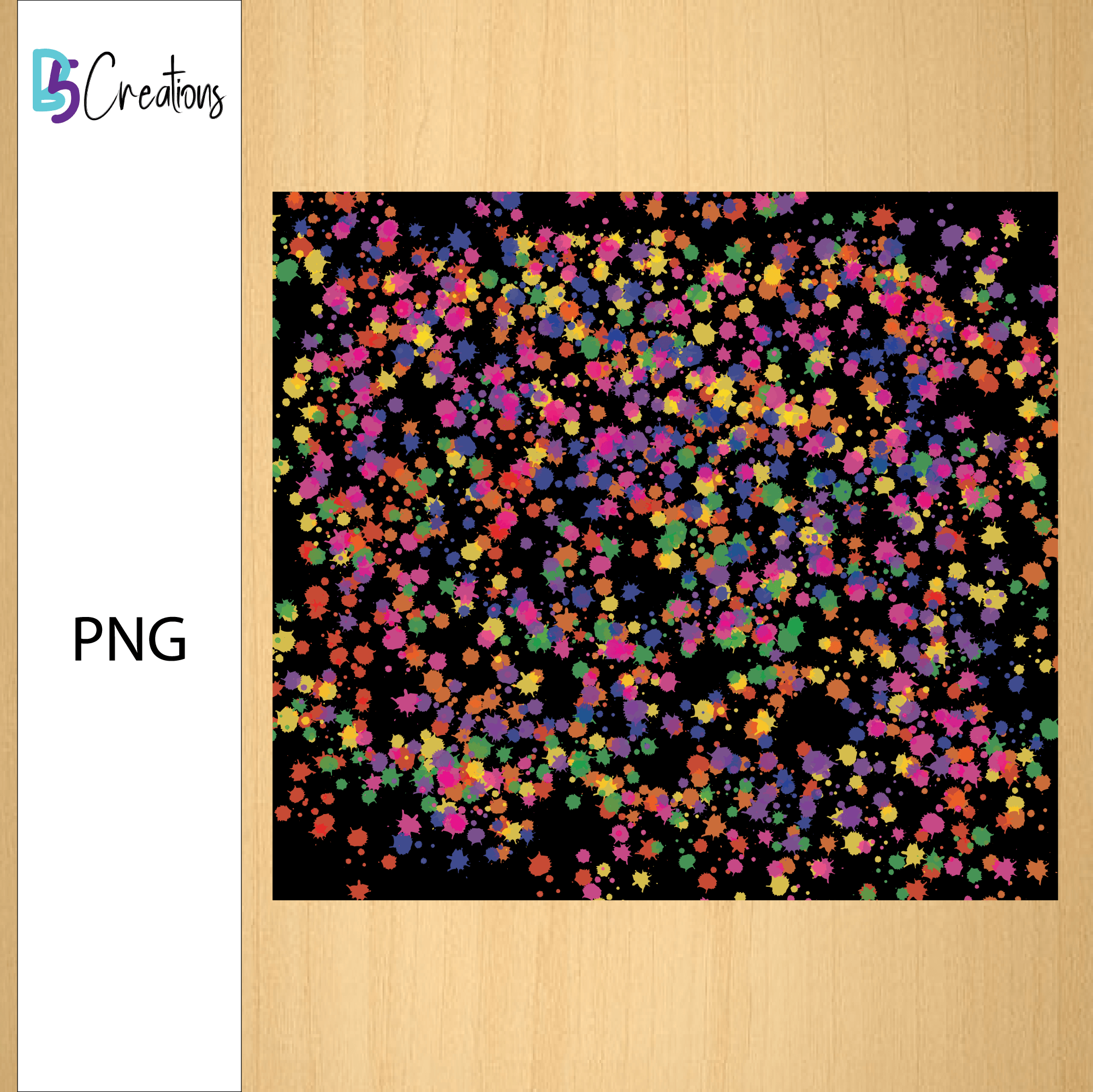 Rainbow With Black Background Power Wash Tumbler Design - Image 2