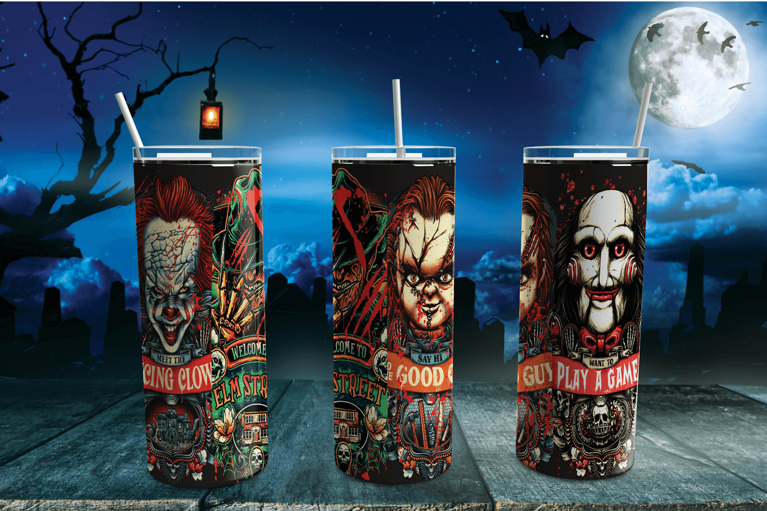 Horror Movie Tumbler Wrap