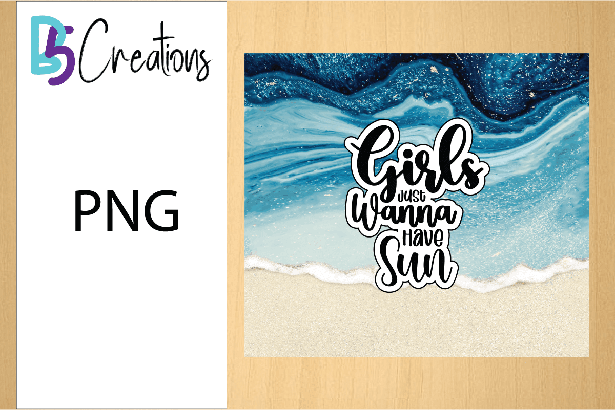 Girls Just Wanna Have Sun Tumbler Wrap - Image 2