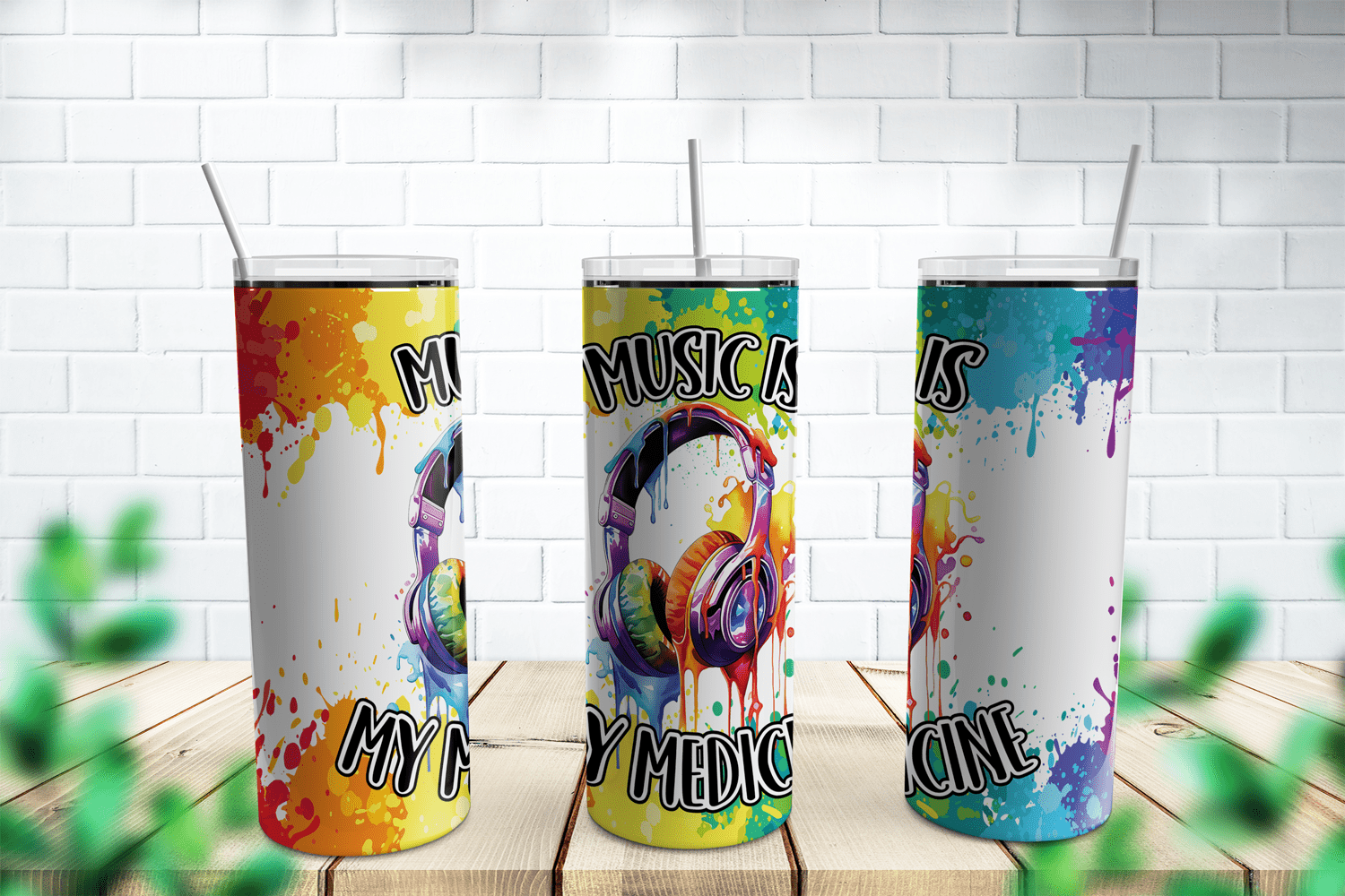 Music Is My Medicine Tumbler Wrap