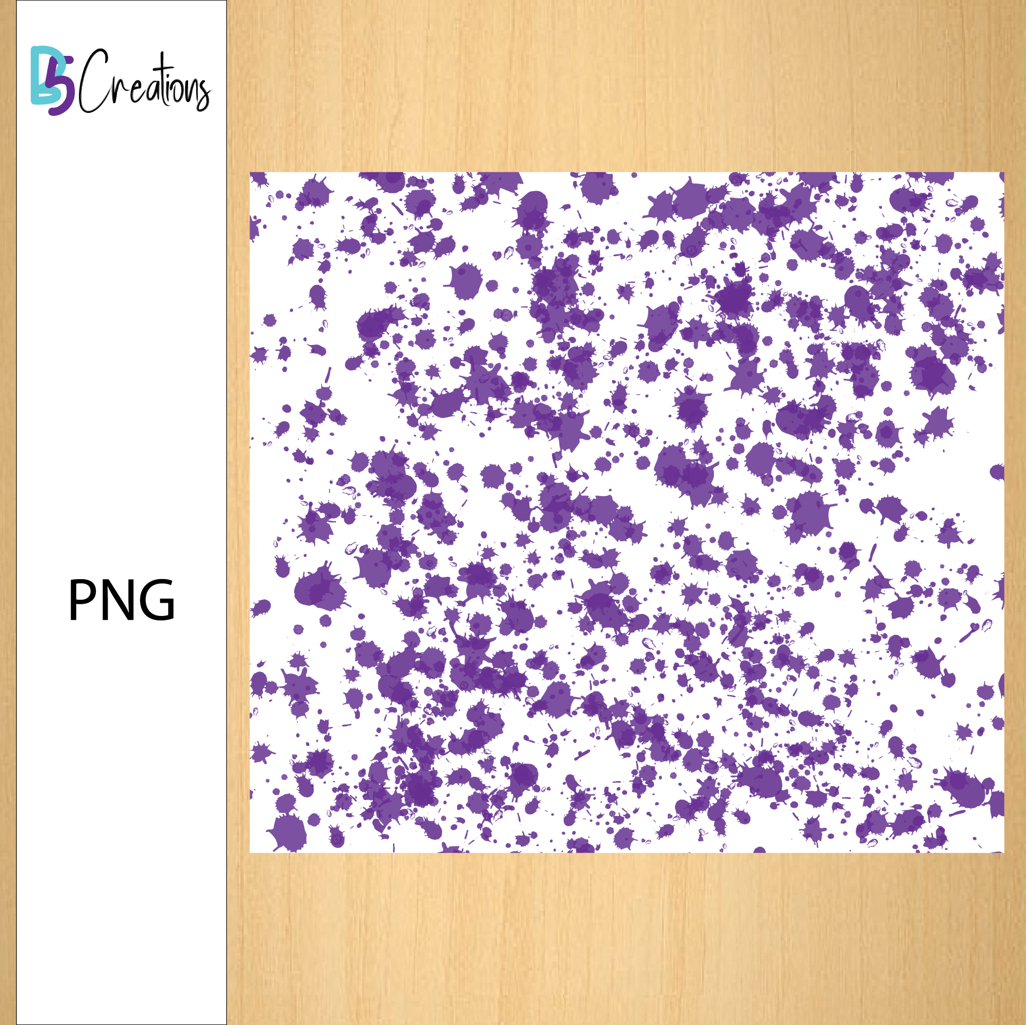Purple With White Background Power Wash Tumbler Design - Image 2