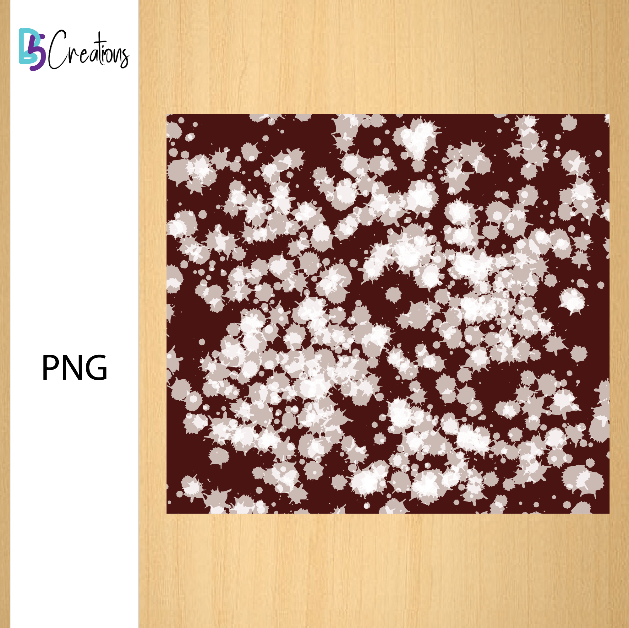 White With Maroon Background Power Wash Tumbler Design - Image 2