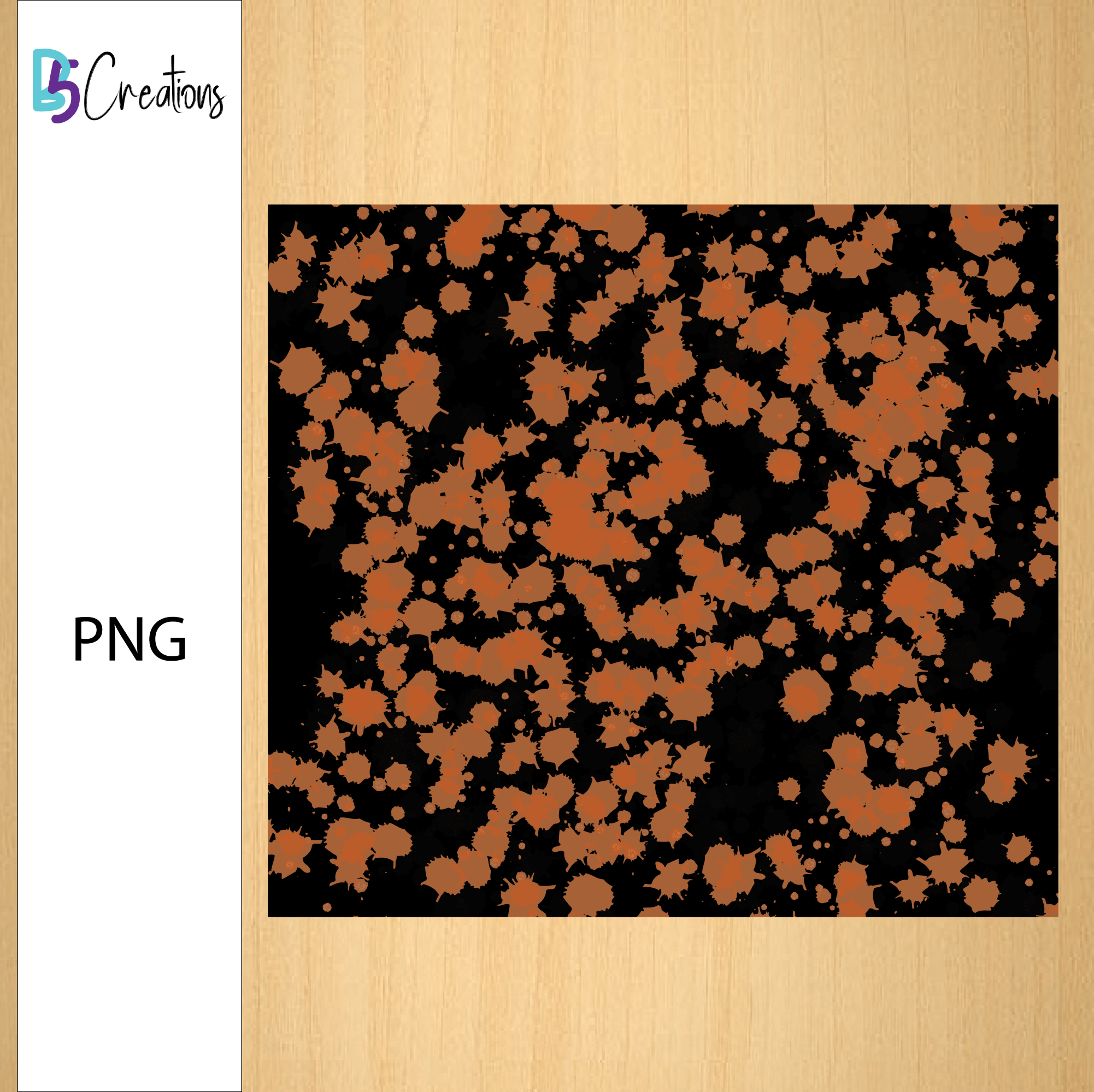 Orange With Black Background Power Wash Tumbler Design - Image 2
