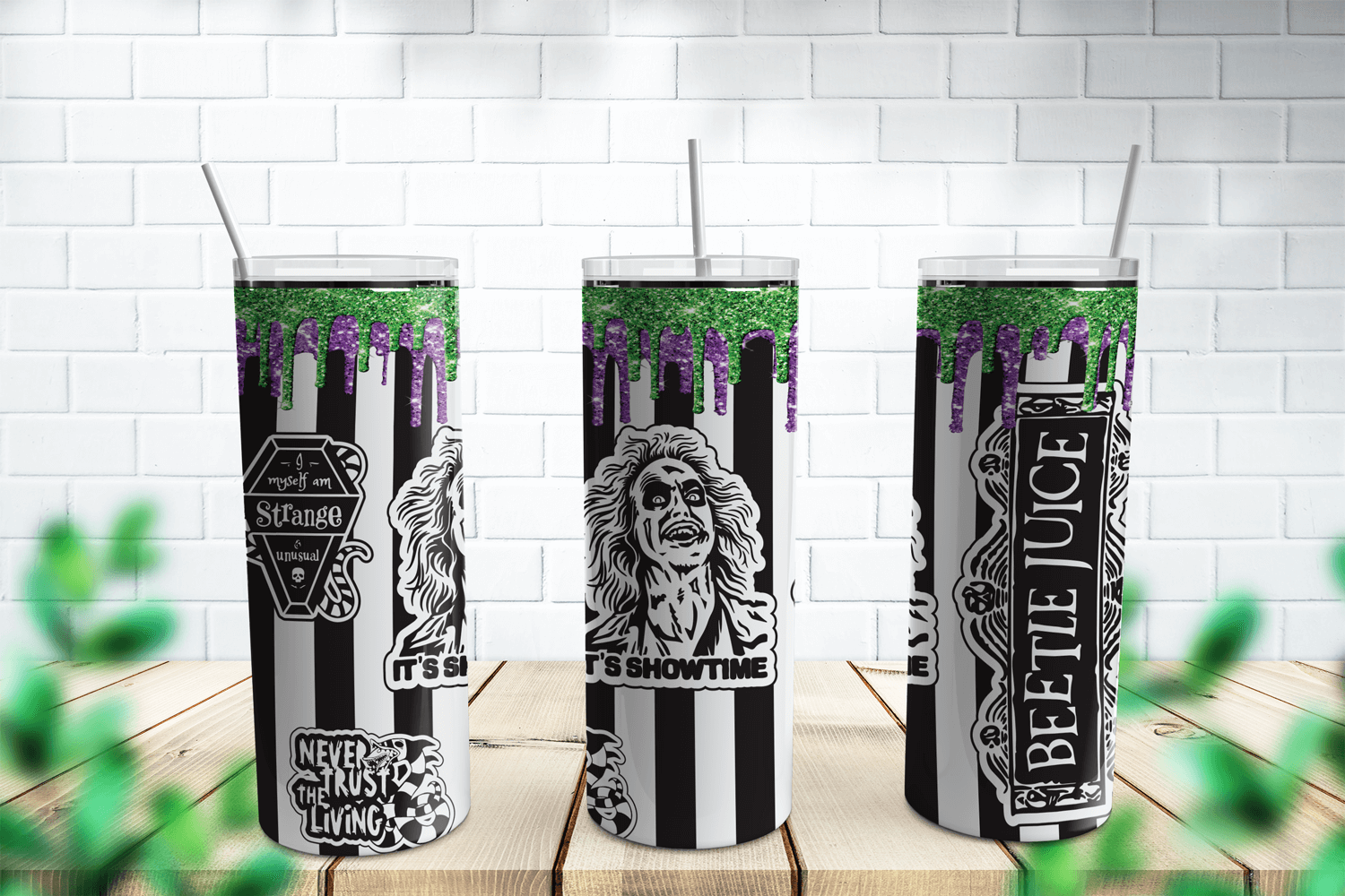 Beetlejuice Tumbler Wrap